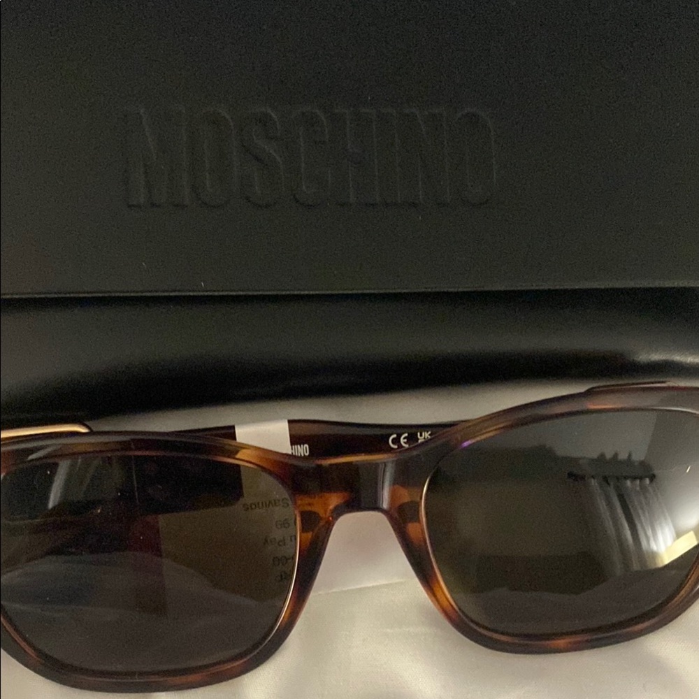 Moschino Tortoise Shell Sunglasses